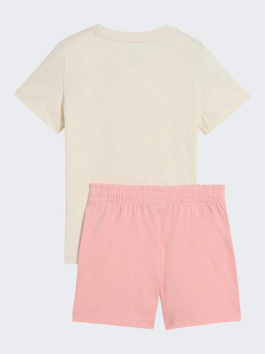 PUMA Kids Clothing Set with Shorts Beige 2 Pieces