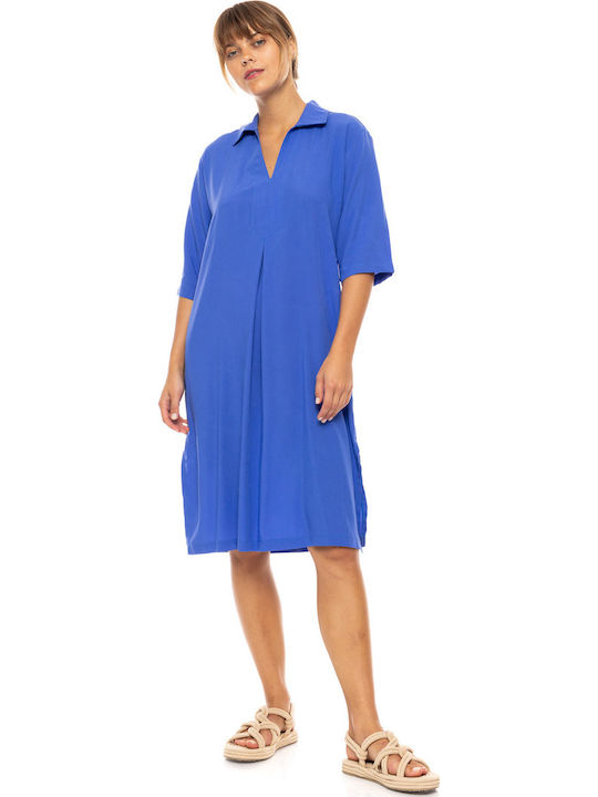Women's Beachdress Pink Label Dress Ultra Violet Regular Fit Viscose