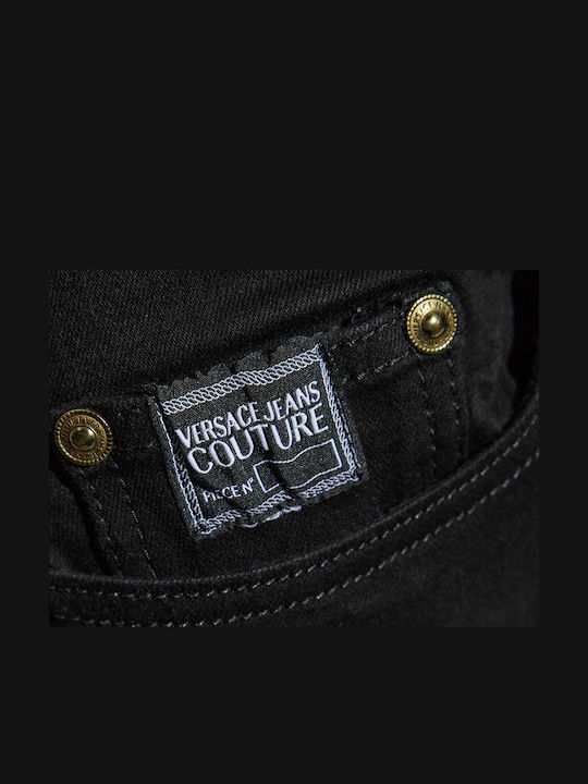 Milano Men's Jeans Pants Elastic with Slim Fit Black