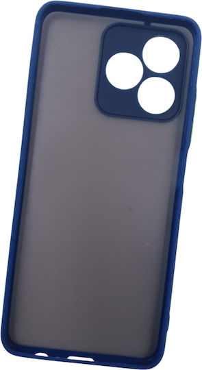 Naxius Rubber Frame Back Cover Blue (Realme C53)