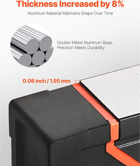Vevor JXSPC78INCH401BF2V0 Wasserwaage Aluminium Magnetisch