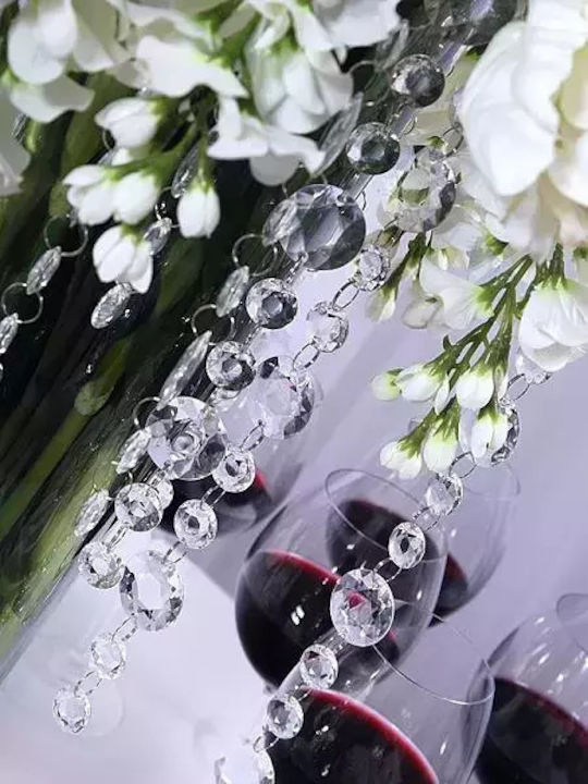 Beauty Home Χριστουγεννιάτικη Γιρλάντα Πλαστική Διάφανη 100cm
