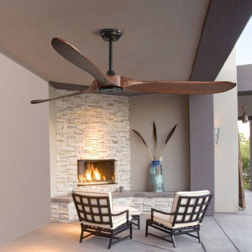 Vevor Ceiling Fan 182.88cm with Remote Control Brown