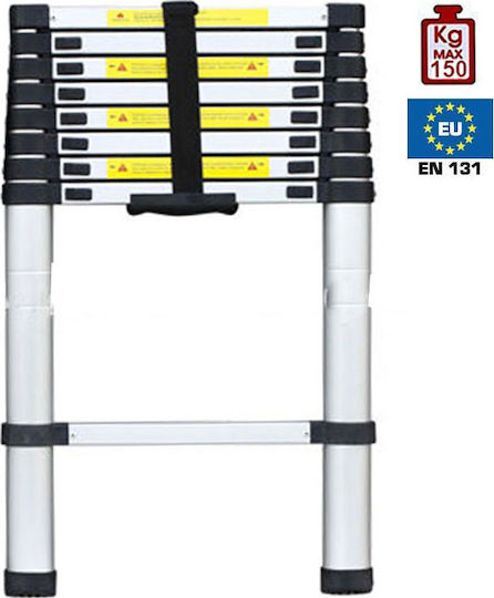 ACP Scara telescopică Aluminiu 9 Scări cu înălțime maximă de 2.6m