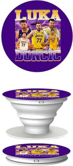 Luka Doncic Basketball Phone Holders Stand White Mobile Hand Grip