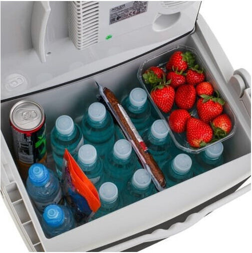 Adler Portable Fridge Thermoelectric 25L 12V / 230V Brown