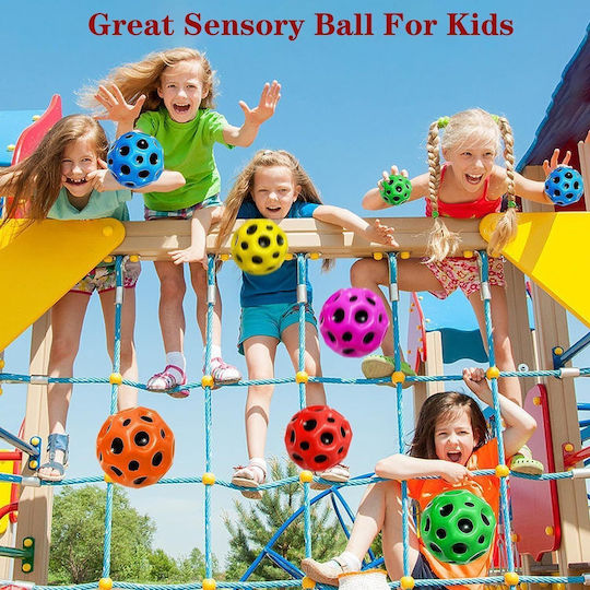 Poudya Bouncy Moon Ball Kids Crazy Ball Orange 15cm.