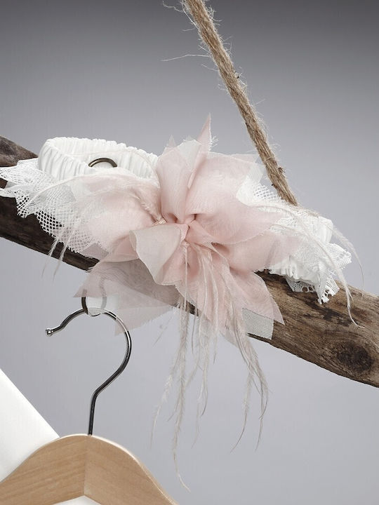 New Life Ecru Baptism Clothes Set with Cardigan & Dress made of Tulle 3 Pieces