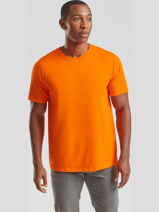 Fruit of the Loom Unisex Διαφημιστικό T-shirt Κοντομάνικο Orange
