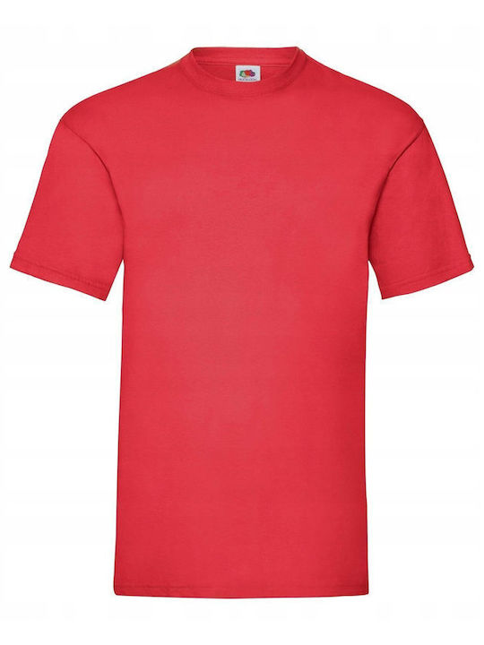 Fruit of the Loom Valueweight Unisex Short Sleeve Promotional T-Shirt Red