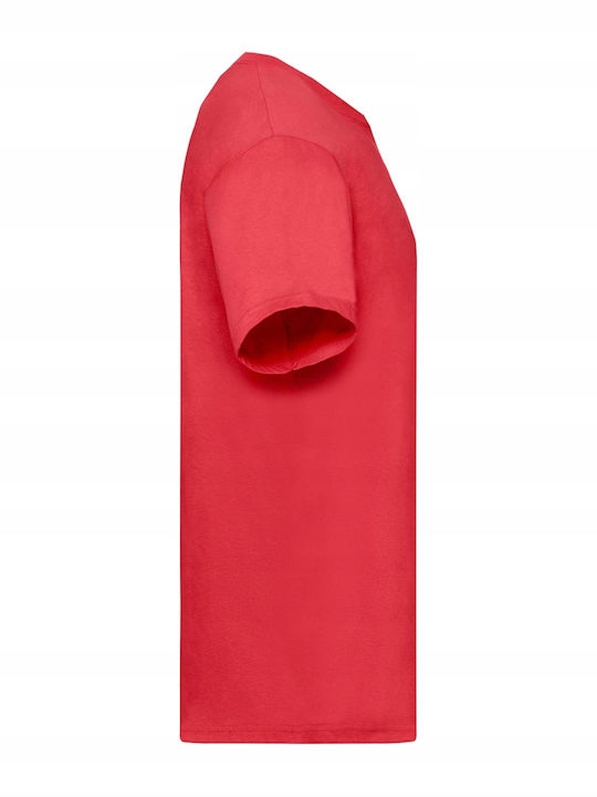 Fruit of the Loom Ανδρικό Διαφημιστικό T-shirt Red