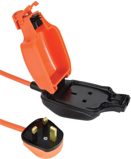 Mercury Waterproof Extension Cable Cord 5m Orange