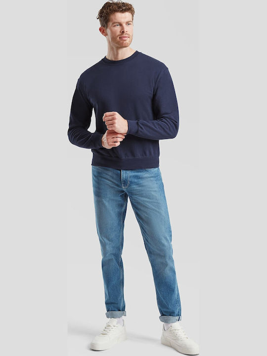 Fruit of the Loom Set-in Ανδρικό Διαφημιστικό Φούτερ Μακρυμάνικο Navy
