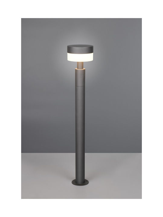 Trio Lighting Mackenzie Φωτιστικό Κολωνάκι Εξωτερικού Χώρου με Θερμό Λευκό Φως Γκρι