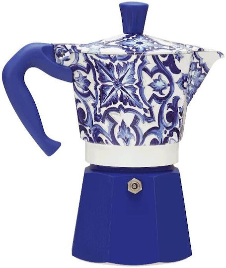 Bialetti Moka Express Кафеварка За Еспресо Синя