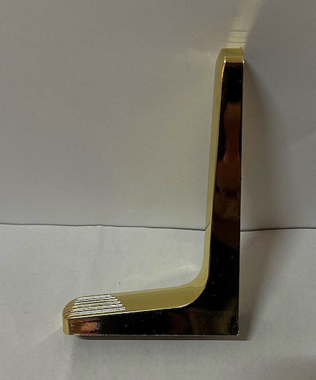 Eckregal Schwere Ausführung Kunststoff in Gold Farbe 120x180mm 2Stück