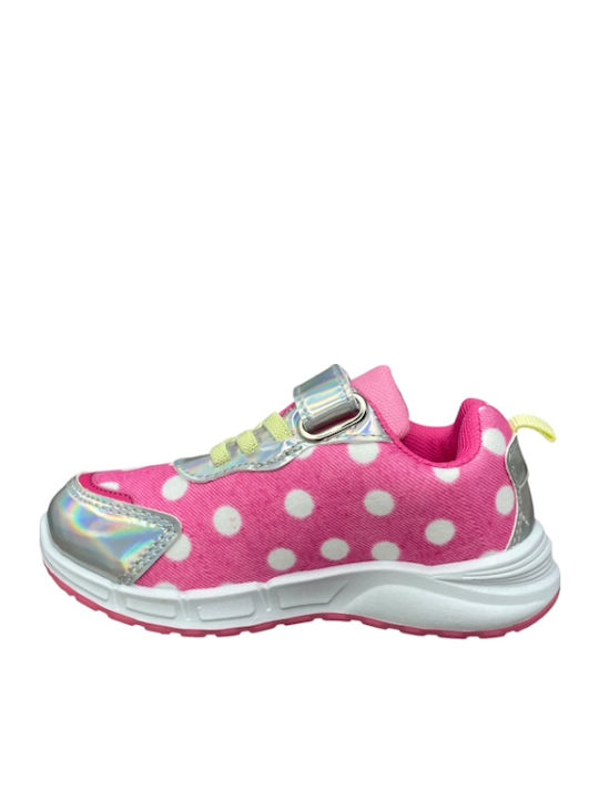 Minnie Mouse Kids Sneakers with Scratch & Lights Pink