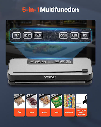 Vevor External Vacuum Sealer with Maximum Sealing Length 50.8mm Automatic
