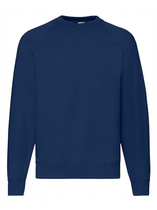 Fruit of the Loom Raglan Men's Long Sleeve Promotional Sweatshirt Navy