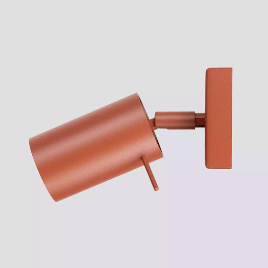 Sollux Einzel Spot mit Fassung GU10 in Rot Farbe