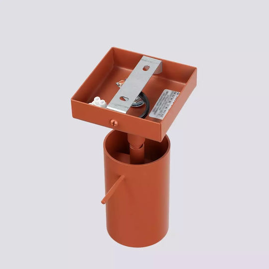 Sollux Einzel Spot mit Fassung GU10 in Rot Farbe