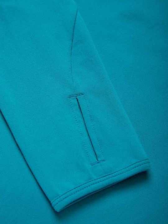 Γυναικεία Μπλούζα με Φερμουάρ Azure/bright White