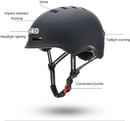Helmet for Electric Scooter in Black Color 93876-04