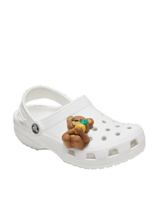Crocs Jibbitz Charm Bear Hugging Pineapple Καφέ