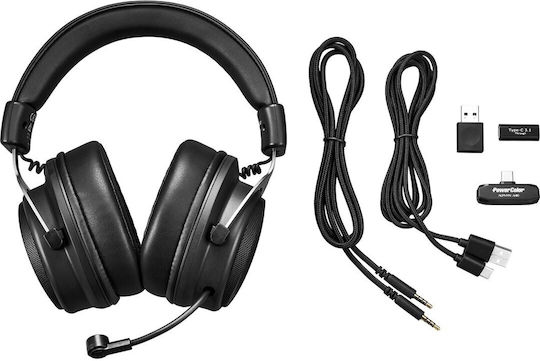 PowerColor Alphyn AH10 Ασύρματο Over Ear Gaming Headset με σύνδεση USB