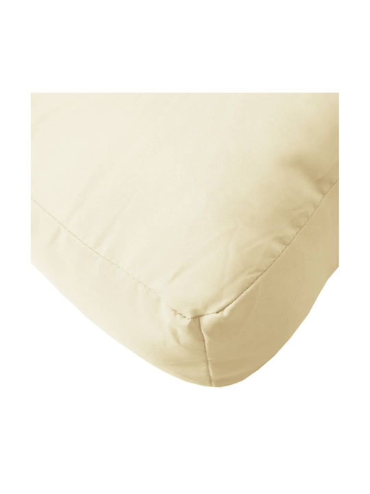 vidaXL Wasserdichtes Sitzbank-Kissen mit Rückenlehne Beige 2 Stück