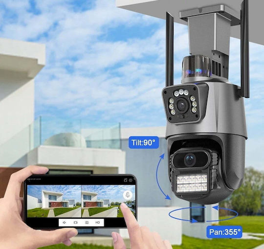 fl-139255 IP Surveillance Camera Full HD+ 6MP Waterproof with Two-Way Communication and Lens 3.6mm Silver