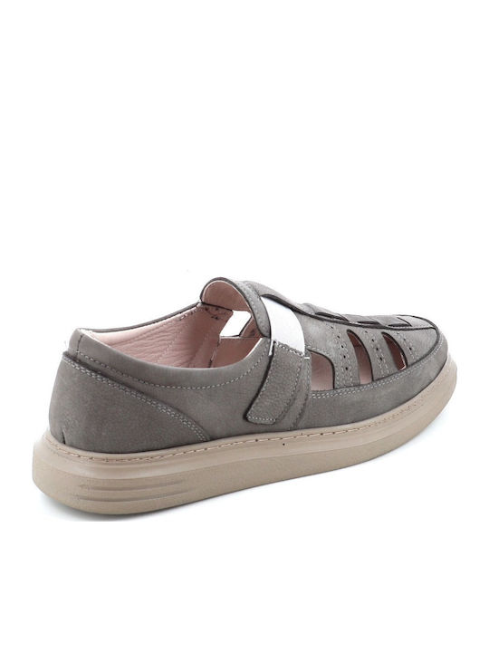 Leder Herren Freizeitschuhe Gray