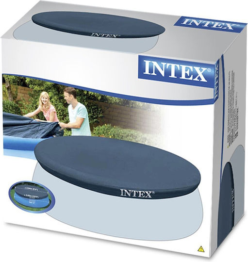 Intex Слънцезащитен крем Кръгло покривало за басейн Easy Set Диаметър 396бр 1бр