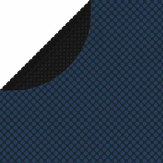 vidaXL Solar Runde Poolabdeckung aus Polyethylen Schwarz/Blau Durchmesser 381cm 1Stück