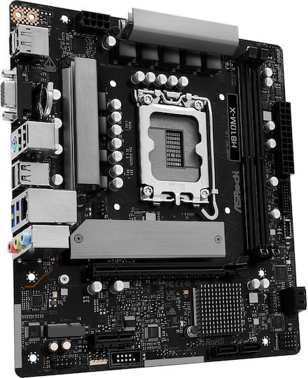 ASRock H810M-X Motherboard Micro ATX με Intel 1851 Socket 90-MXBS4-A0UAYZ