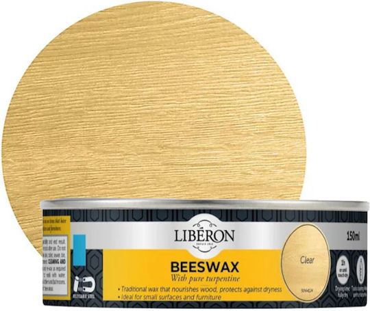 Liberon Beeswax Pure Turpentine Κερί Άχρωμο Ματ 150ml