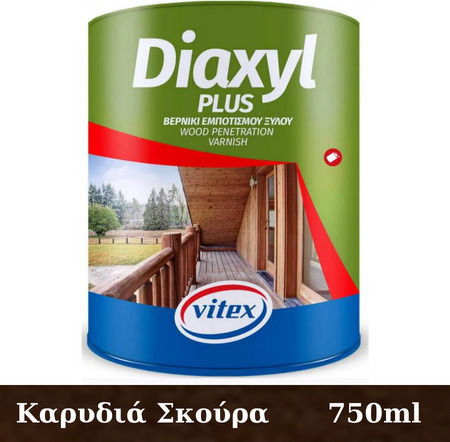 Vitex Diaxyl Plus Lac de impregnare Poliuretan Baza solventă 2413 Nuc închis 750ml