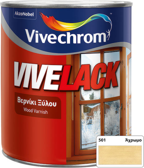 Vivechrom Vivelack Βερνίκι Επιφάνειας Διαλύτου 501 Άχρωμο Γυαλιστερό 750ml