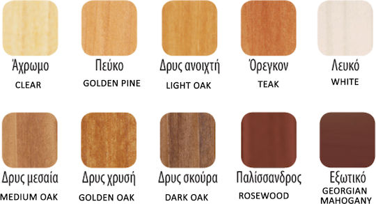 V33 Aquagel Woodstain Βερνίκι Εμποτισμού Νερού Άχρωμο Σατινέ 750ml