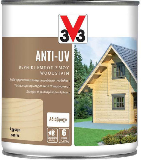 V33 ANTI-UV Impregnation Varnish Solvent Based Colorless Satin 750ml
