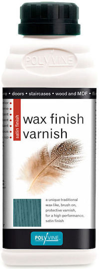 Polyvine Wax Finish Βερνίκι Επιφάνειας Νερού Μπλε Σατινέ 500ml