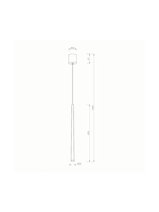 Sun Light Κρεμαστό Φωτιστικό LED 150x150x45εκ.