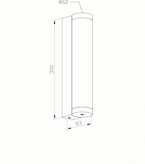 Sun Light Επιτοίχια Εξωτερική Πλαφονιέρα LED IP65 12W με Θερμό Λευκό Φως
