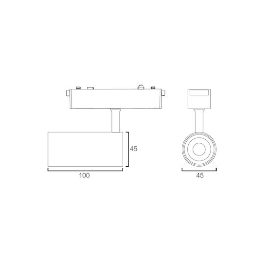 Sun Light Kommerzielle lineare Beleuchtung Leuchte Decke 10W mit einstellbarer Helligkeit 10cm