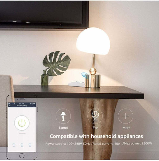 Woox Smart Switch 1 Καναλιού Wi-Fi 10A