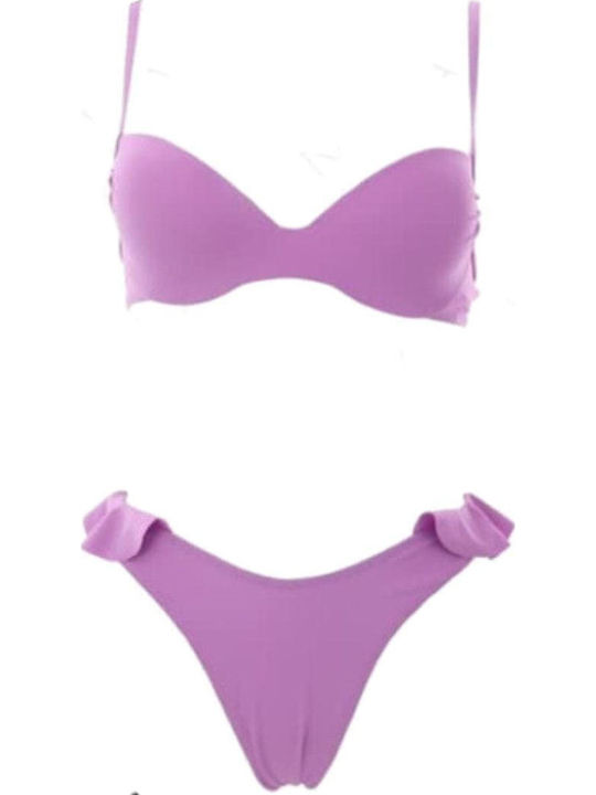 Set Bikini Push Up Μωβ