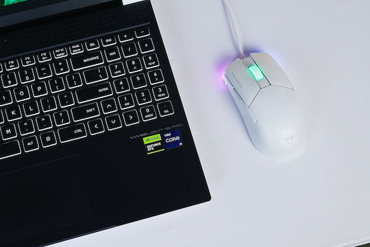 Machenike M7 Pro Gaming Ποντίκι 12800 DPI Λευκό
