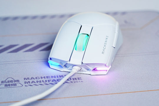 Machenike M7 Pro Gaming Ποντίκι 12800 DPI Λευκό