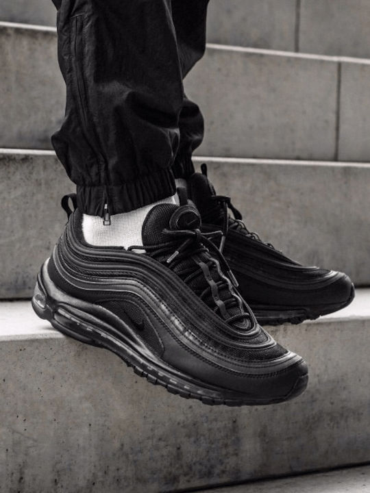 Black Air Max 97 On Feet Nike Air Max 97 Sneakers Black BQ4567-001