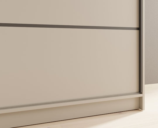 Ușă dublă Glisare cu Oglindă Shelvia 180 180x58x215cm Cashmere Ușă dublă Glisare cu Oglindă Shelvia 180 180x58x215cm Cashmere